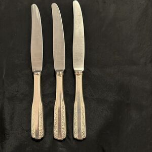 VNTG European Hefra d. Fraget Met-60 Silver Plated Lot 3 Knives